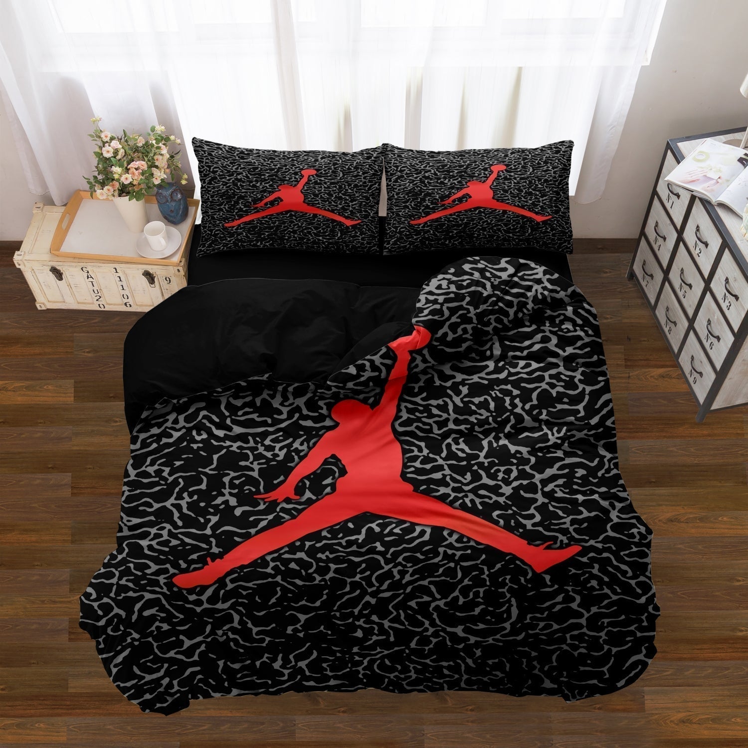 Basketball Bedding Set for Kids – Soft Fabric Duvet Cover and Pillowcases, Sporty Design, Machine Washable 2