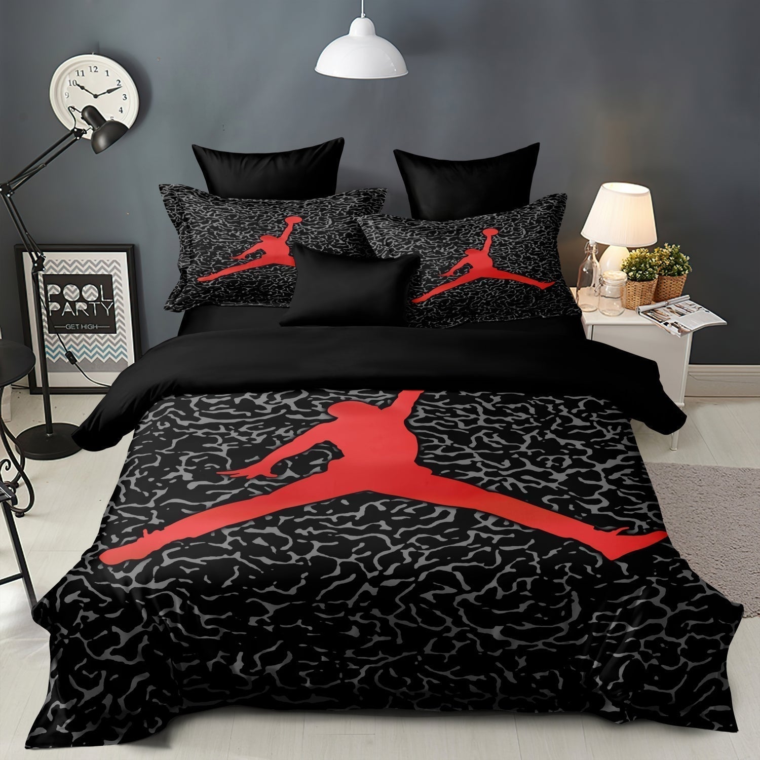 Basketball Bedding Set for Kids – Soft Fabric Duvet Cover and Pillowcases, Sporty Design, Machine Washable 3