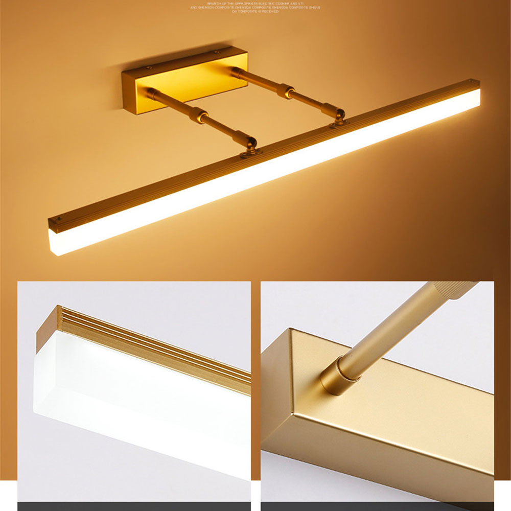 Bathroom Wall Lights Modern LED Waterproof Stainless Steel Sconces 3