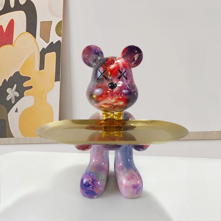 BearCraft - Bear Statue with Tray 10
