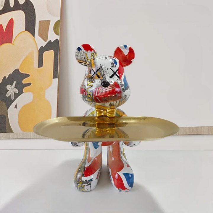 BearCraft - Bear Statue with Tray 11