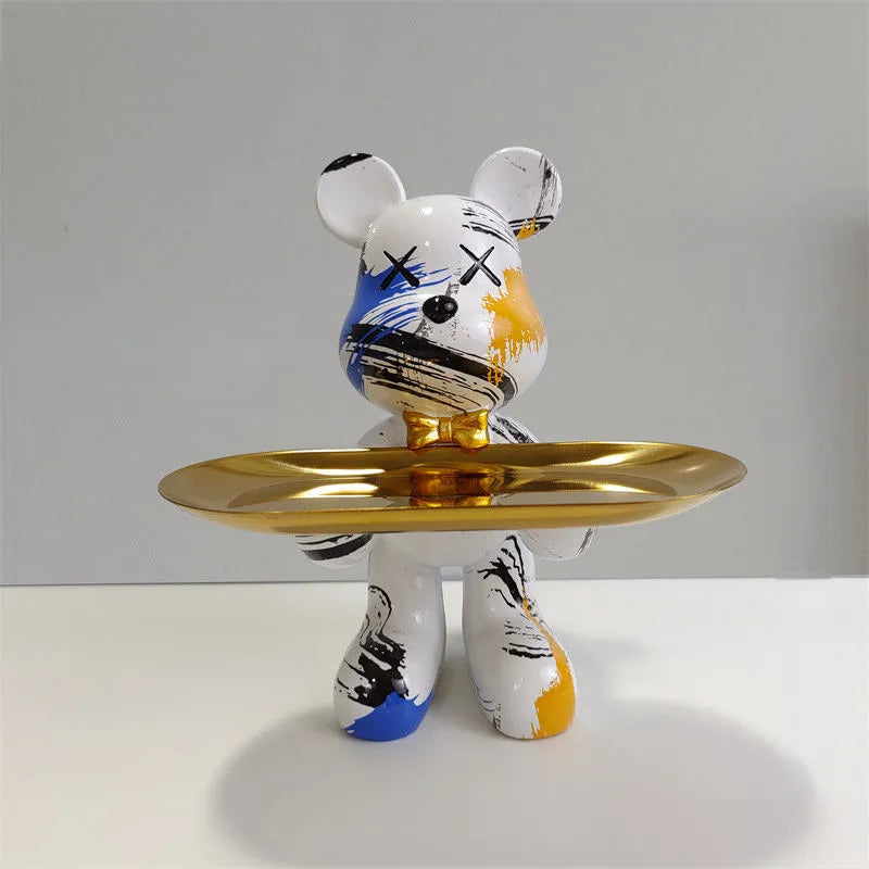 BearCraft - Bear Statue with Tray 3