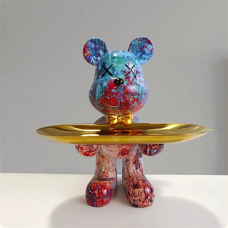 BearCraft - Bear Statue with Tray 4