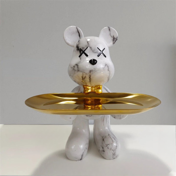 BearCraft - Bear Statue with Tray 5