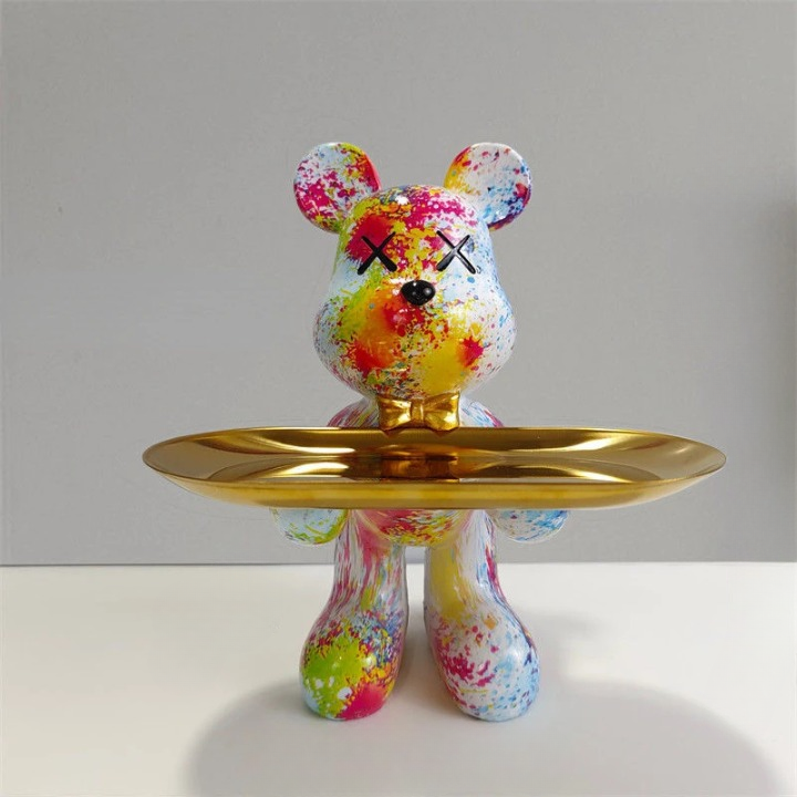 BearCraft - Bear Statue with Tray 7