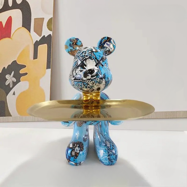 BearCraft - Bear Statue with Tray 9