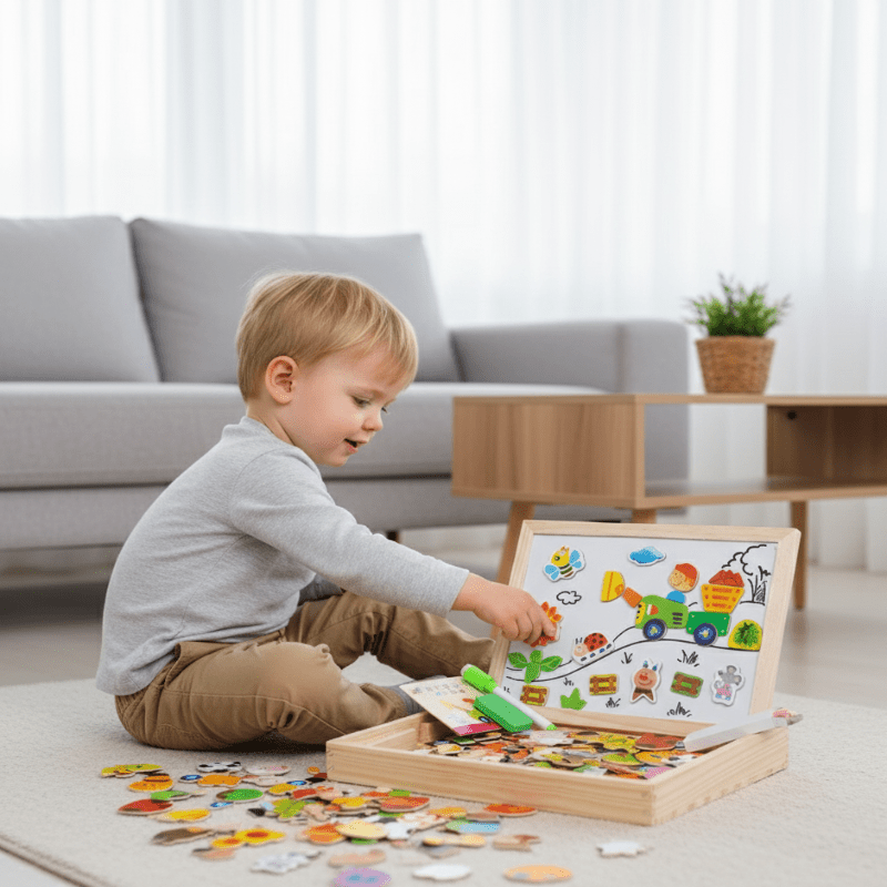 BeechCreative | Versatile Eco-Friendly 2-in-1 Magnetic Chalkboard for Kids 1