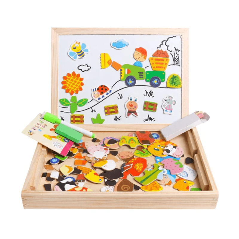 BeechCreative | Versatile Eco-Friendly 2-in-1 Magnetic Chalkboard for Kids 3