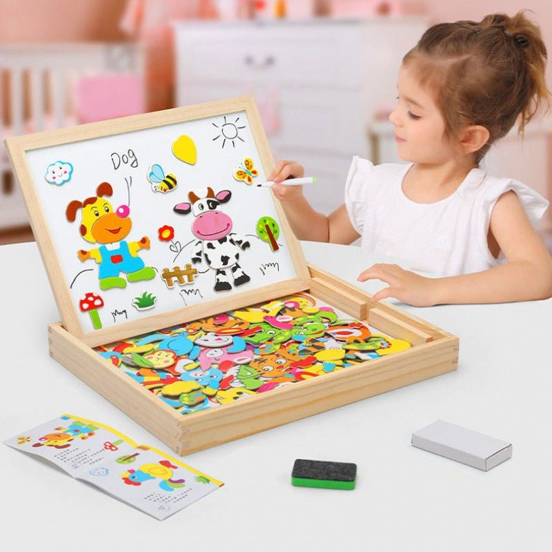 BeechCreative | Versatile Eco-Friendly 2-in-1 Magnetic Chalkboard for Kids 4