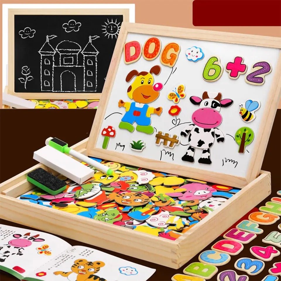 BeechCreative | Versatile Eco-Friendly 2-in-1 Magnetic Chalkboard for Kids 5