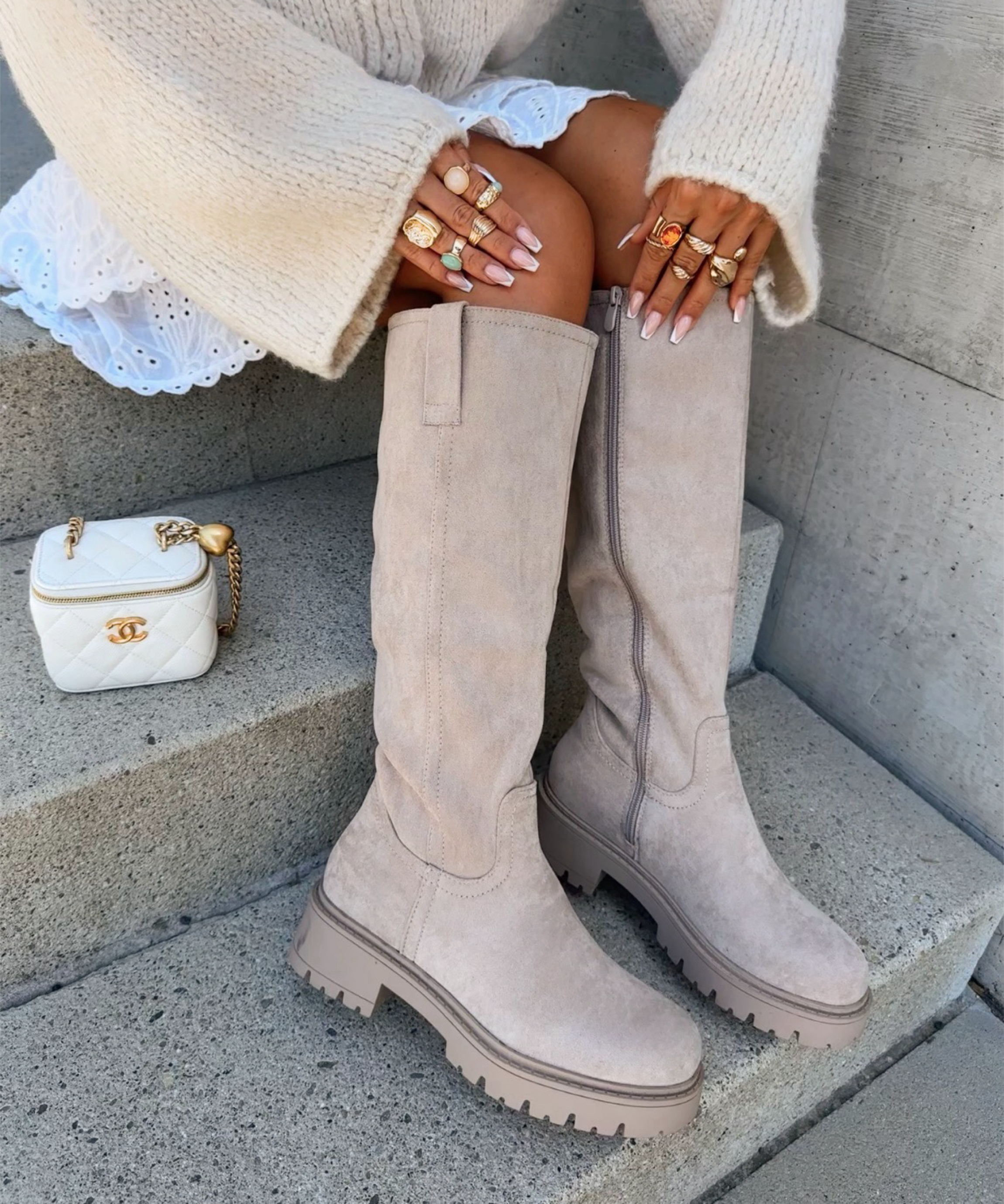 Beige Ankle Boots for Women with Cushioned Insole and Lined Interior – Comfortable Booties for Everyday Wear 0