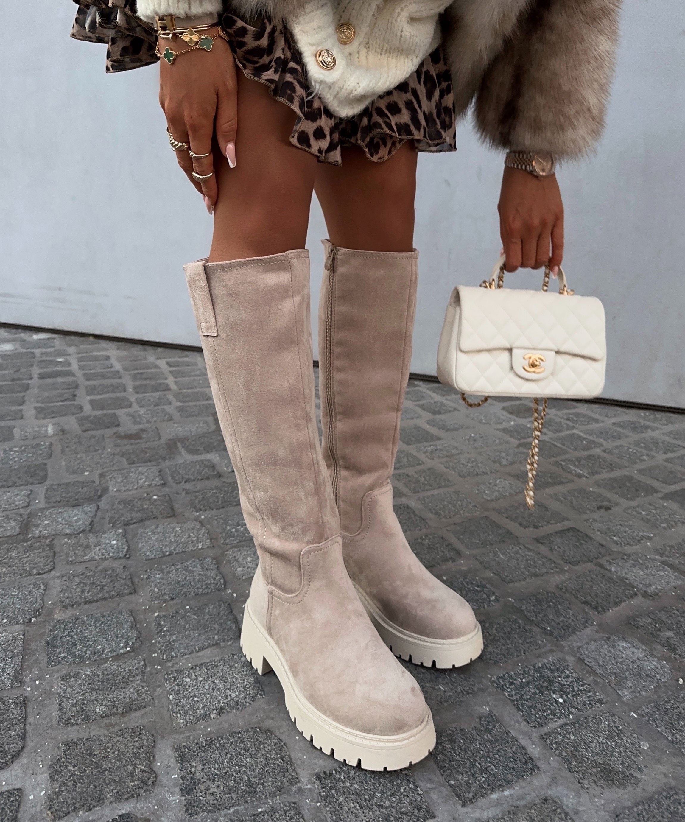 Beige Ankle Boots for Women with Cushioned Insole and Lined Interior – Comfortable Booties for Everyday Wear 1