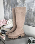 Beige Ankle Boots for Women with Cushioned Insole and Lined Interior – Comfortable Booties for Everyday Wear 4