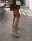 Beige Ankle Boots for Women with Cushioned Insole and Lined Interior – Comfortable Booties for Everyday Wear 6