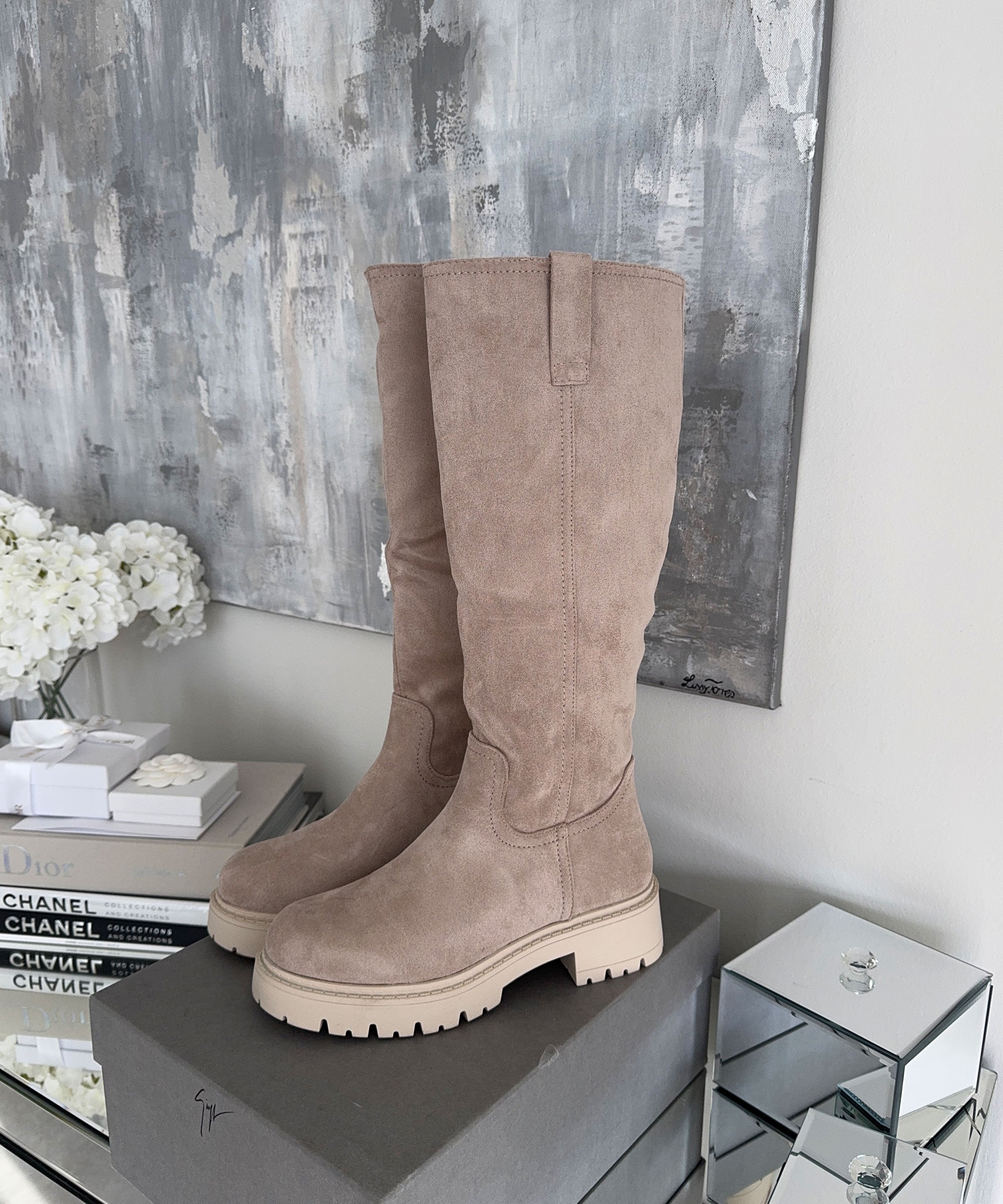 Beige Ankle Boots for Women with Cushioned Insole and Lined Interior – Comfortable Booties for Everyday Wear 7