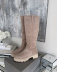 Beige Ankle Boots for Women with Cushioned Insole and Lined Interior – Comfortable Booties for Everyday Wear 7