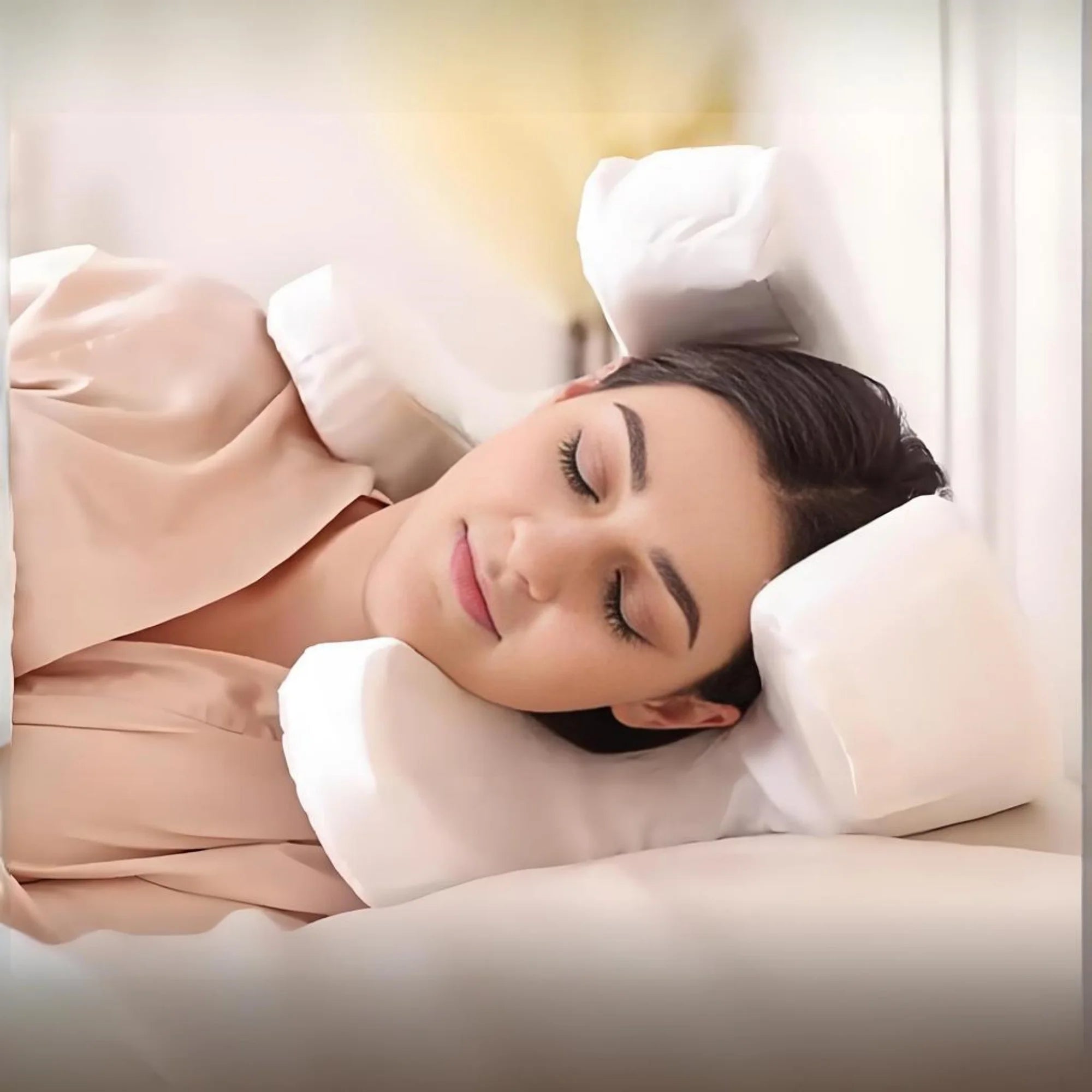 Best Pillow for Side Sleepers – Memory Foam with Soft Cotton Design for Ultimate Comfort and Wrinkle Prevention, 32 x 29.5 x 26.3 cm 5