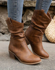 Black Leather Ankle Boots for Women – Stylish Western Design, Sizes 36 to 42 4