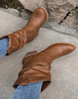 Black Leather Ankle Boots for Women – Stylish Western Design, Sizes 36 to 42 6