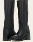 Black Leather Ladies Boots for Women – Elegant Slim Fit with Comfortable Sole 9