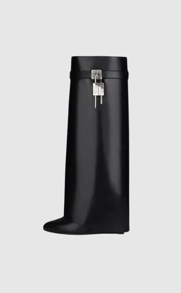Black Vegan Leather Knee High Boots for Women – Elegant, Comfortable Fashion Footwear 0