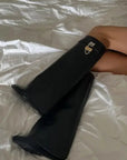 Black Vegan Leather Knee High Boots for Women – Elegant, Comfortable Fashion Footwear 8