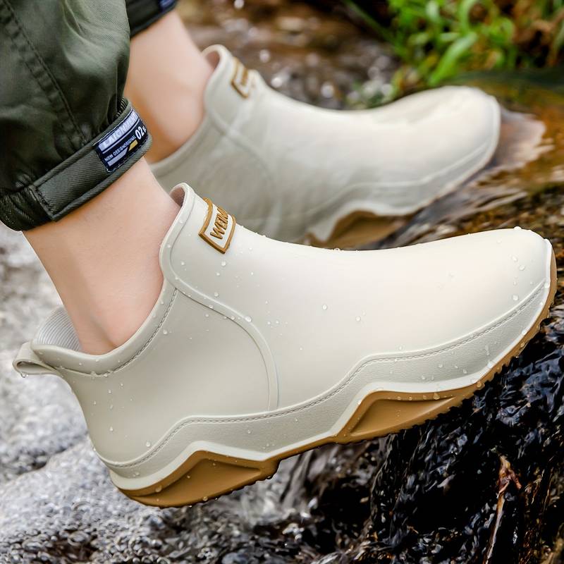 Black Waterproof Ankle Boots for Women - Trendy Orthopedic Rubber Boots with Comfort Support 1