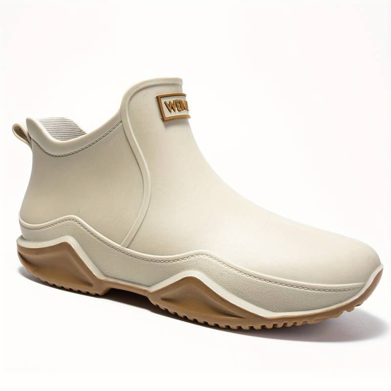 Black Waterproof Ankle Boots for Women - Trendy Orthopedic Rubber Boots with Comfort Support 2