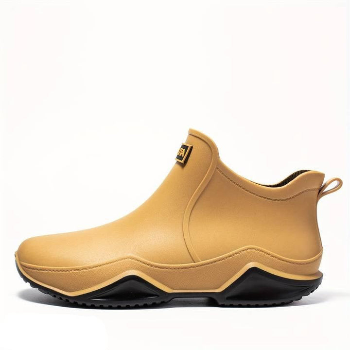 Black Waterproof Ankle Boots for Women - Trendy Orthopedic Rubber Boots with Comfort Support 4
