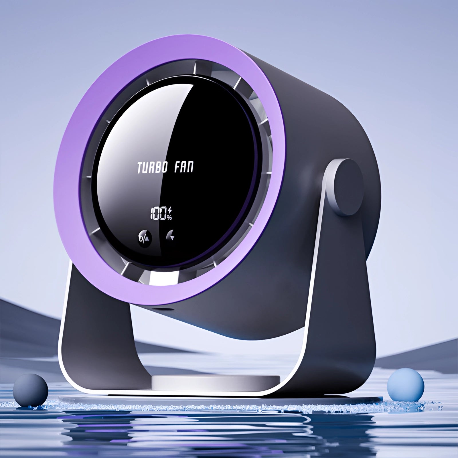 Bladeless Turbo Fan with LED Display – Compact and Quiet Cooling Solution for Home Use 1
