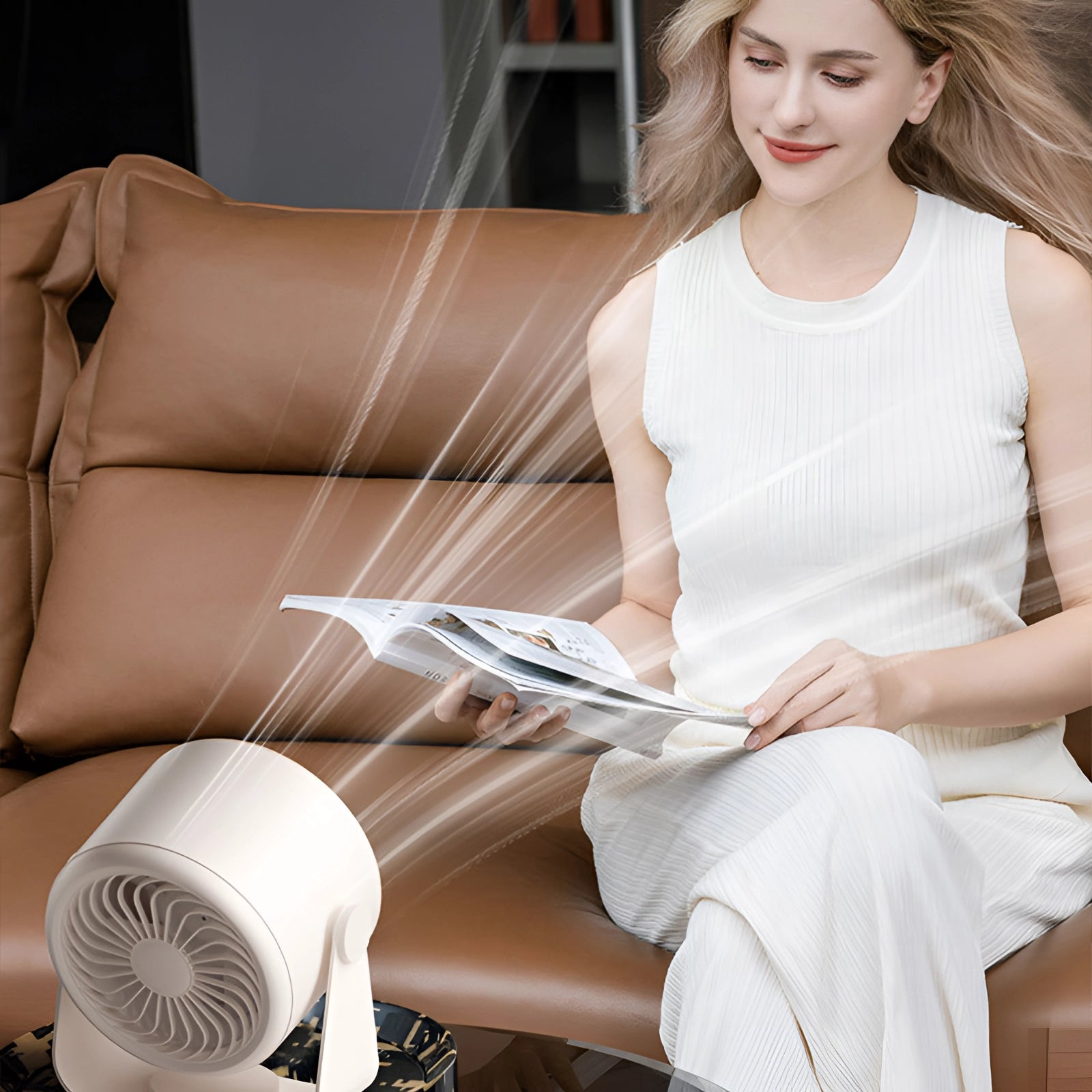 Bladeless Turbo Fan with LED Display – Compact and Quiet Cooling Solution for Home Use 5
