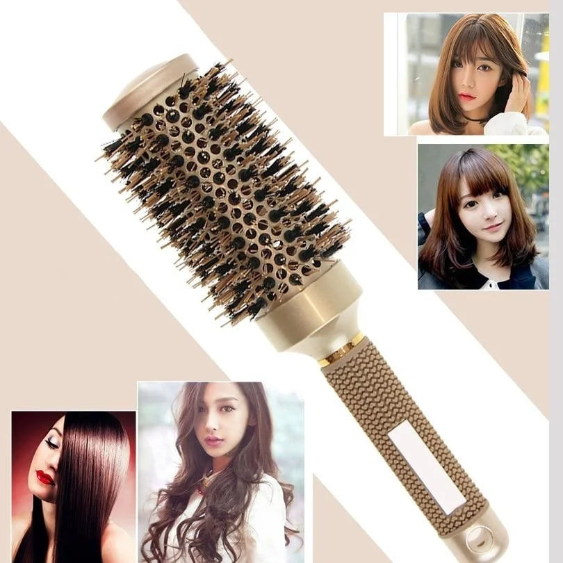 BlowOut Pro - Ionic Boar Bristle Round Hairbrush Set for Salon-Quality Styling 5
