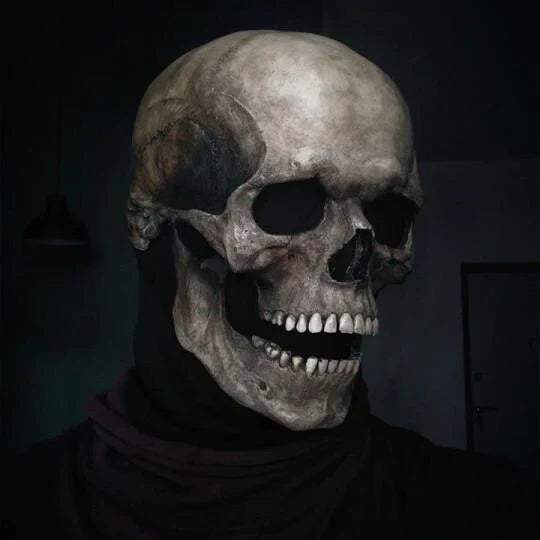 BoneCraft | Realistic Movable Jaw Skull Mask for Halloween Events 1