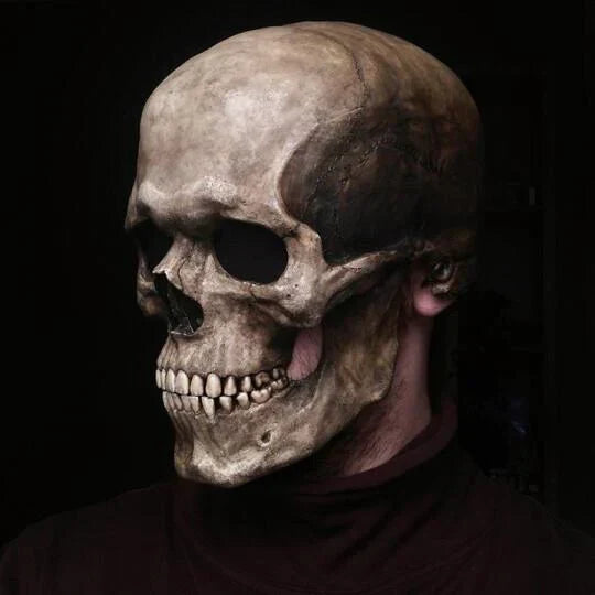 BoneCraft | Realistic Movable Jaw Skull Mask for Halloween Events 3