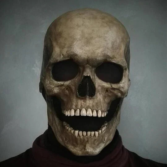 BoneCraft | Realistic Movable Jaw Skull Mask for Halloween Events 4