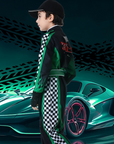 Boys Realistic Halloween Racing Costume Set | Long Sleeve Jumpsuit 2