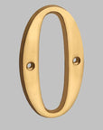 BrassHaus | Solid Brass Modern House Numbers 0