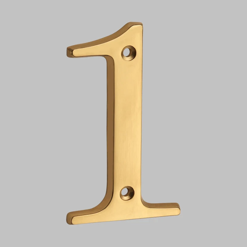 BrassHaus | Solid Brass Modern House Numbers 11