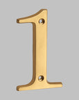 BrassHaus | Solid Brass Modern House Numbers 11