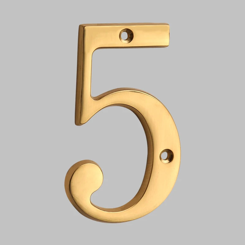 BrassHaus | Solid Brass Modern House Numbers 12