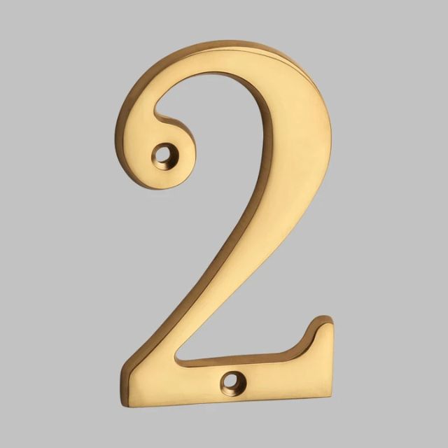 BrassHaus | Solid Brass Modern House Numbers 14