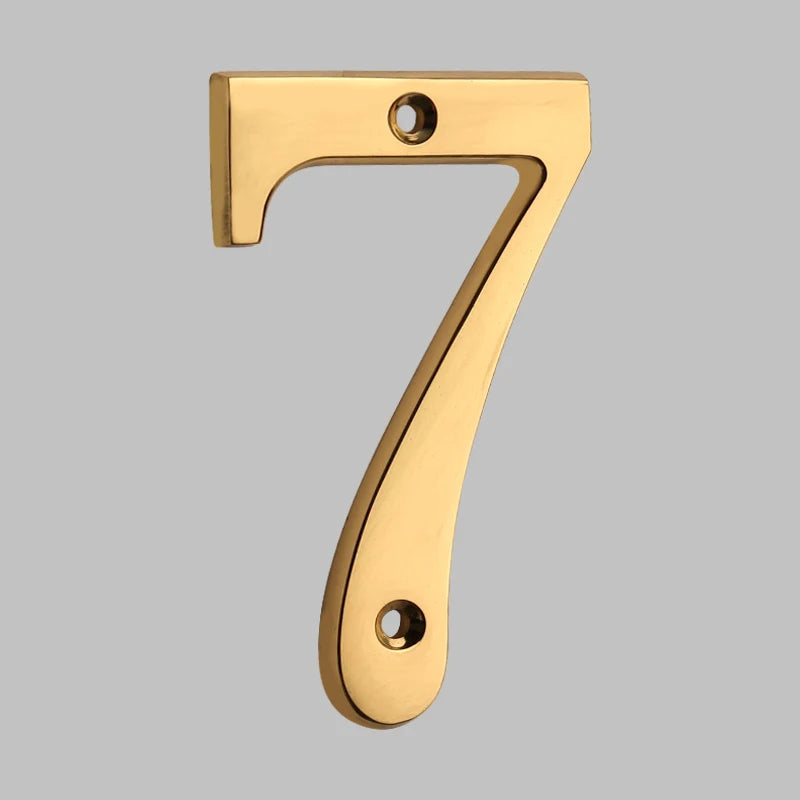 BrassHaus | Solid Brass Modern House Numbers 2