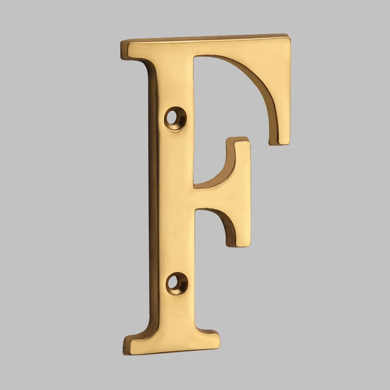 BrassHaus | Solid Brass Modern House Numbers 7