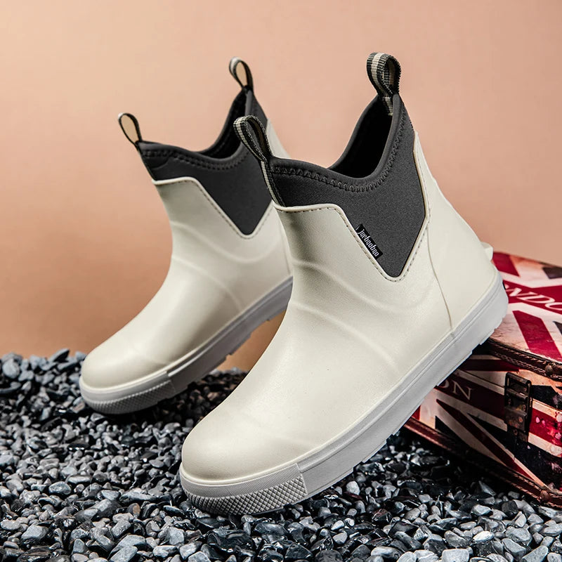 BreezyStorm | Stylish Waterproof Rubber Rain Boots for Women 7