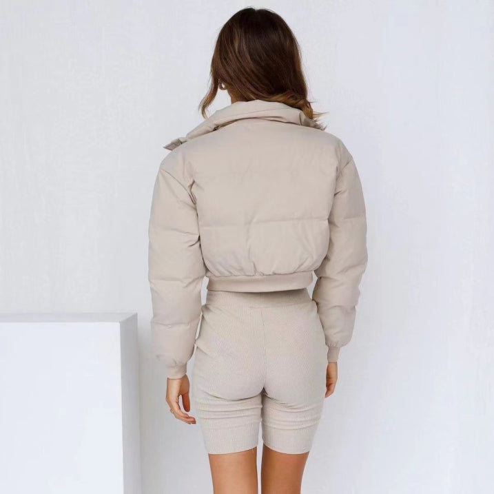 Brielle | Cozy Women’s Winter Short Puffer Jacket with Hood 3