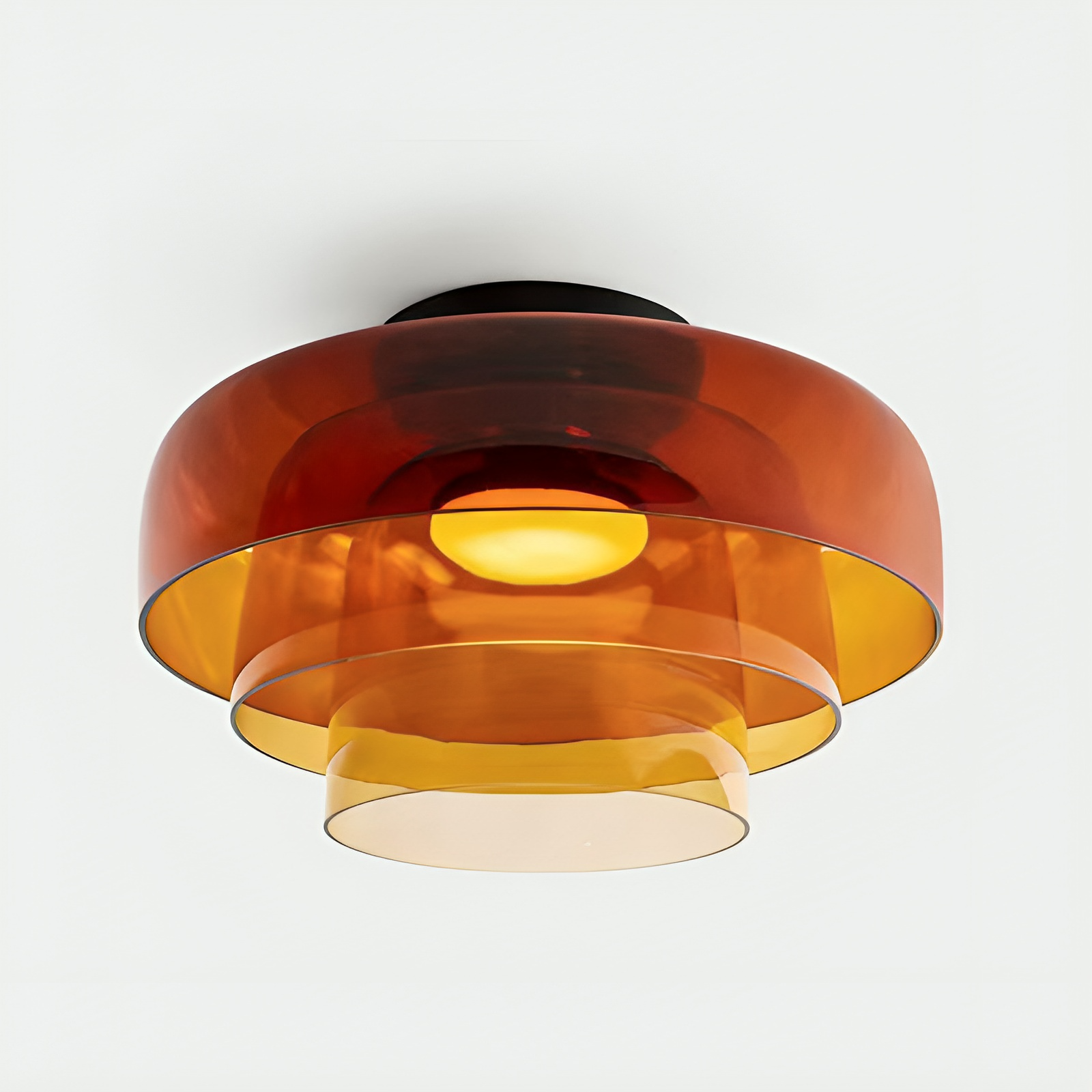 Brilora | Modern Scandinavian Bauhaus Glass Layered Pendant Lamp 13