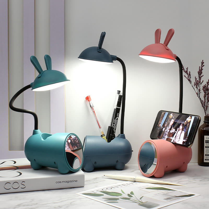 BunnyGlow | Creative Bunny Touch Lamp with Pen Holder & USB Charging 0