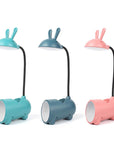 BunnyGlow | Playful Rechargeable Table Lamp with Pen Holder and Touch Control 4