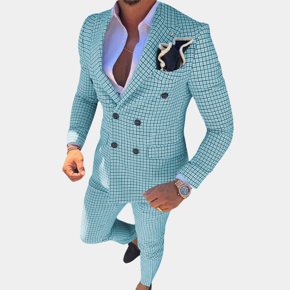 Variant image for Quennel - Stylish Two-Piece Men's Suit for All Seasons, Comfortable Fabric-19