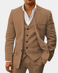 Variant image for Lorenz - Elegant Men's Summer Suit Set with Blazer, Vest, and Pants-6